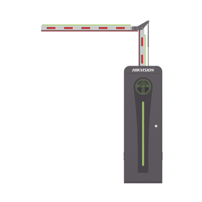 Barrera Vehicular con Brazo Articulado Iluminado Led 3 mts INCLUIDO (1.5 + 1.5) / Izquierda / Alto Desempeño / Brushless / Semáforo Rojo-Verde en Gabinete / Incluye 2 Controles Remotos