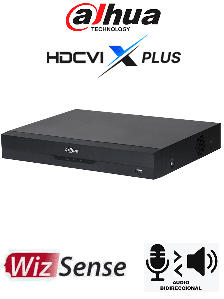 DAHUA DH-XVR5108HE-4KL-I3/T - DVR 8 canales 4K WizSense/ HDCVI X PLUS/ Audio Bidireccional/ AcuPick/ SMD Plus/ H.265+/ Protección Perimetral y Reconocimiento Facial/ Entrada y Salidas de Alarmas/ Compatible Dolink Care