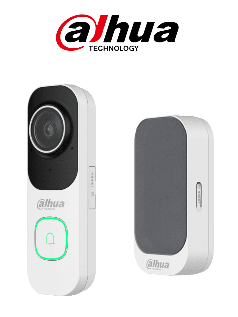 DAHUA DH-VDKP01-WG - Kit de Videoportero Inalámbrico, Wifi 2.4 Ghz, Cámara de 4MP, Compatible con DMSS, Ranura Micro SD