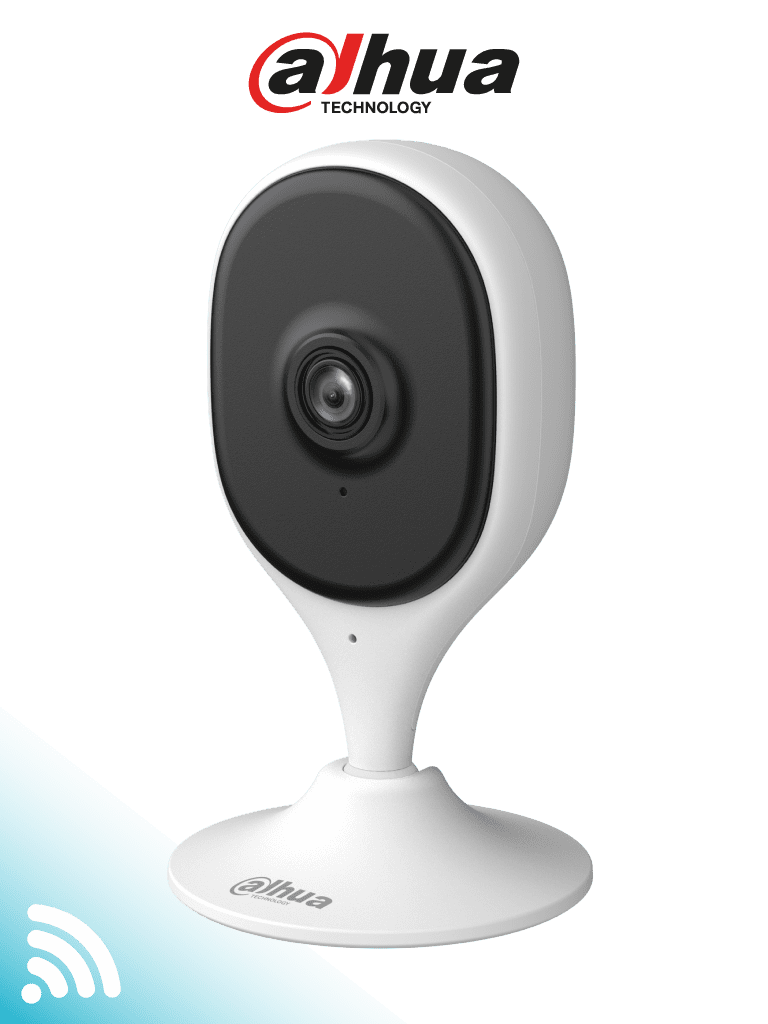 DAHUA DH-C3A - Cámara WiFi IP Cubo de 3MP con IA avanzada para detección de humanos y mascotas. Equipado con WiFi 6, emparejamiento por Bluetooth, audio bidireccional,  IR de 10m, compresión H.265 y alarma de sonido