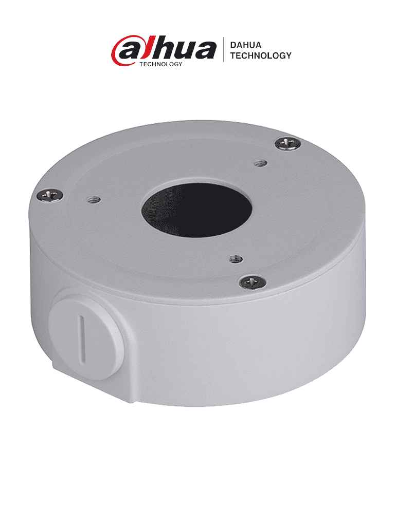 DAHUA PFA134 - Caja de conexiones para cámaras bullet Dahua HFAW1000R, HFAW1100S, HFAW1200RM, HFAW2401S, HFW1120S, HFW1320S y HFW1320SW. Ideal para una instalación ordenada y segura, asegurando una gestión eficiente de cables.