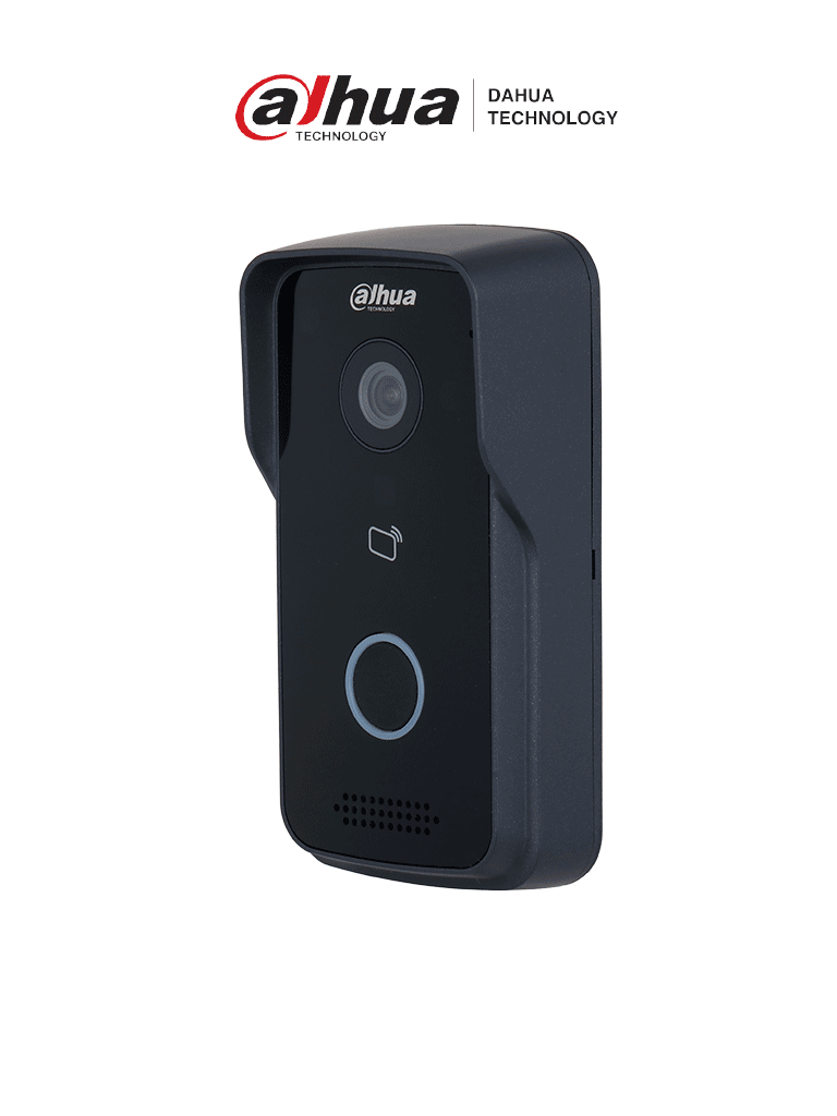 DAHUA DHI-VTO2111D-P-S3 - Frente de Calle de Videoportero IP/ Alámbrico/   Angulo Visión 107 Grados con WDR / Soporta Apertura de Puerta por APP, Tarjeta y desde Monitor/ Uso Exterior IP65/ PoE/ Soporta Hasta 10 Monitores/