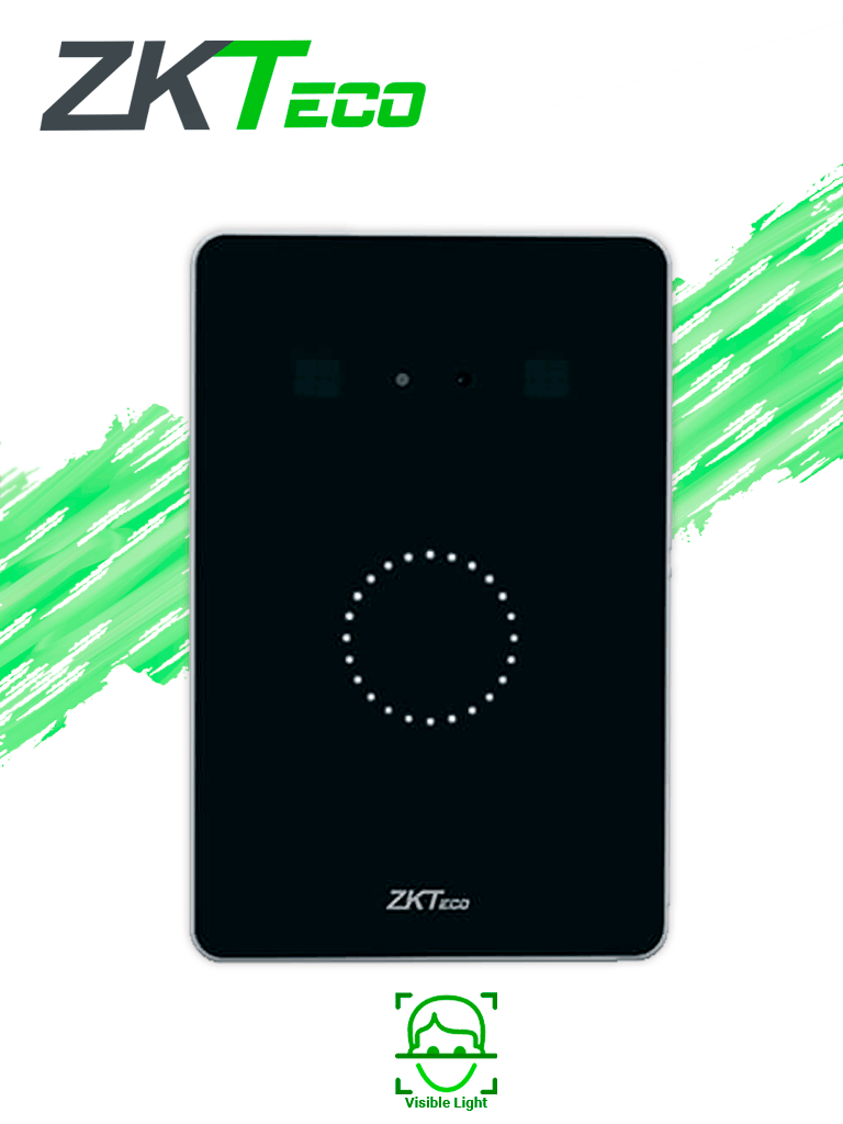ZKTECO KF1200 - Lector Wiegand de reconocimiento facial / 1500 Rostros / 100,000 Registros / TCP/IP / Wiegand /  Visible Light / Requiere panel de control de Acceso ZK