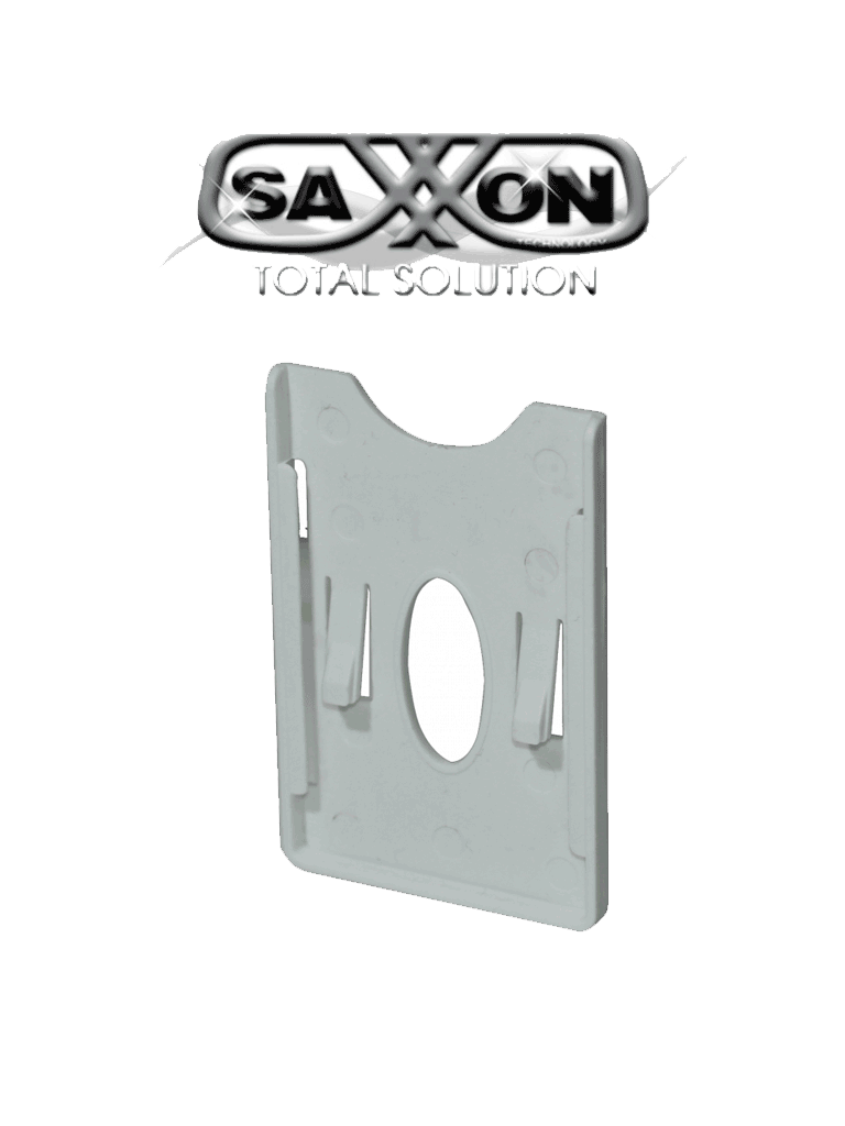 SAXXON ASRCH - Porta Tarjeta de Plástico con Adhesivo 3M / Compatible con Tarjetas o TAG SAXXON de PVC