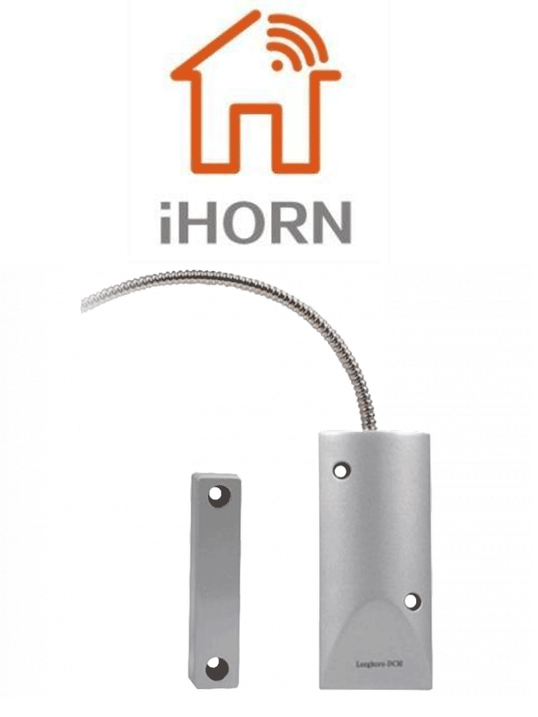IHORN HO03I - Sensor Magnético de Cortina Metálico /NC  compatible con paneles IHORN / RISCO / DSC / BOSCH .