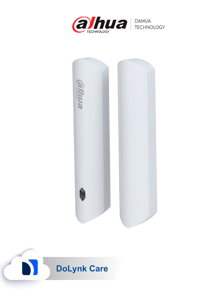 DAHUA DHI-ARD323-W2 - Contacto magnético inalámbrico para interior, Entrada de contacto seco, LED indicador, Alarma de batería baja, App DMSS, Frecuencia 433 MHz, Tecnología: AirShield, Compatible con HUB 1.0 y HUB 2.0