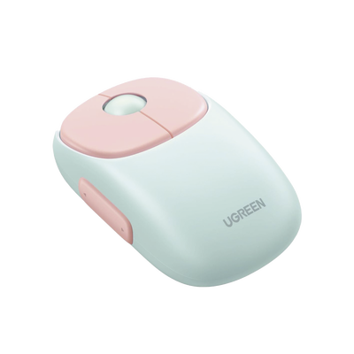 Mouse Inalámbrico FUNï¼‹ / Recargable / 2.4G & Bluetooth / 4 Niveles de DPI / Clic Silencioso / Ergonómico / 5 Botones / Compatible con Windows, macOS 10.5, Android iOS Linux y Chrome OS / Color Rosa
