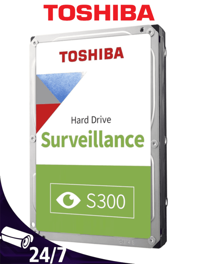 TOSHIBA HDWT720UZSVA -  Disco Duro de 2TB/ Serie S300 Especial Para Videovigilancia/ Ideal para Trabajo 24/7/ Inteface: SATA 3.5"/ 5700 rpm/ 128 MB / Hasta 64 cámaras