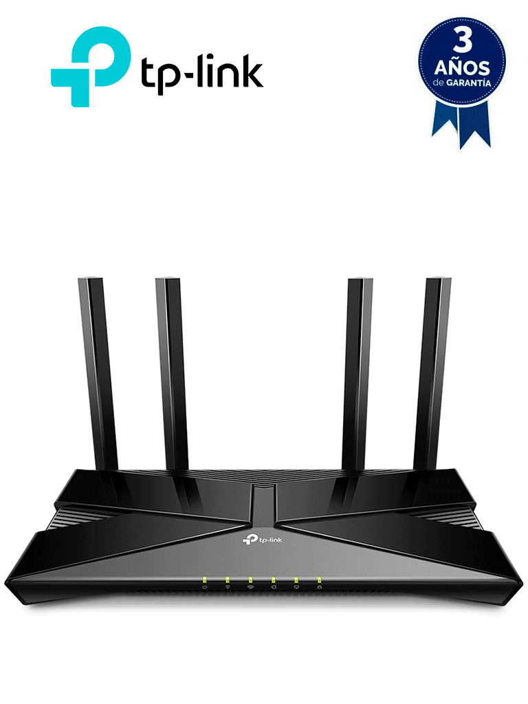 TP-LINK Archer AX53 - Ruteador WiFi 6 AX de 3000 Mbps con 1 puerto WAN RJ45 Gigabit Ethernet, 4 puertos LAN RJ45 Gigabit Ethernet, tecnologías MU-MIMO y OFDMA, además 4 antenas con Beamforming.