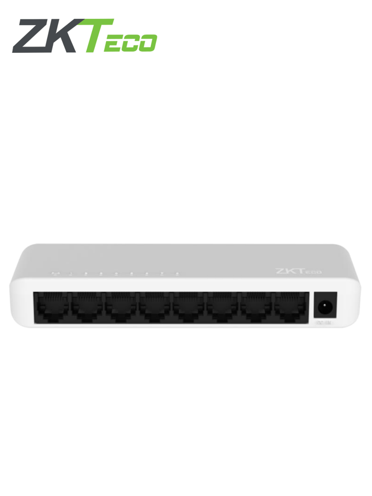 ZKTECO ESE85G- Switch para Escritorio de 8 Puertos / Gigabit Ethernet  /  Diseño Compacto / Auto MDI/MDIX / Indicadores de funcionamiento / Carcasa de Plástico / No Administrable
