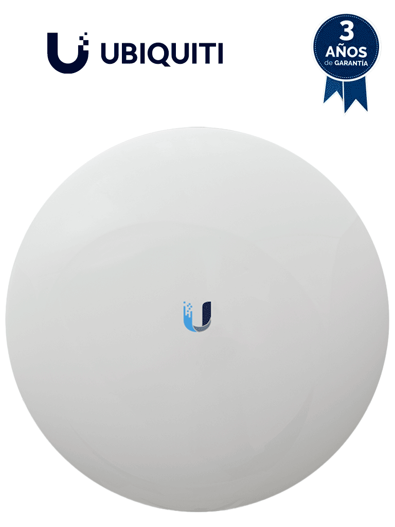 UBIQUITI NANOBEAM AC NBE-5AC-GEN2 - Radio Airmax AC GEN2 5.8GHz para exteriores con antena integrada de 19 dBi, MIMO, potencia de 26 dBm y rendimiento de hasta 450 Mbps.