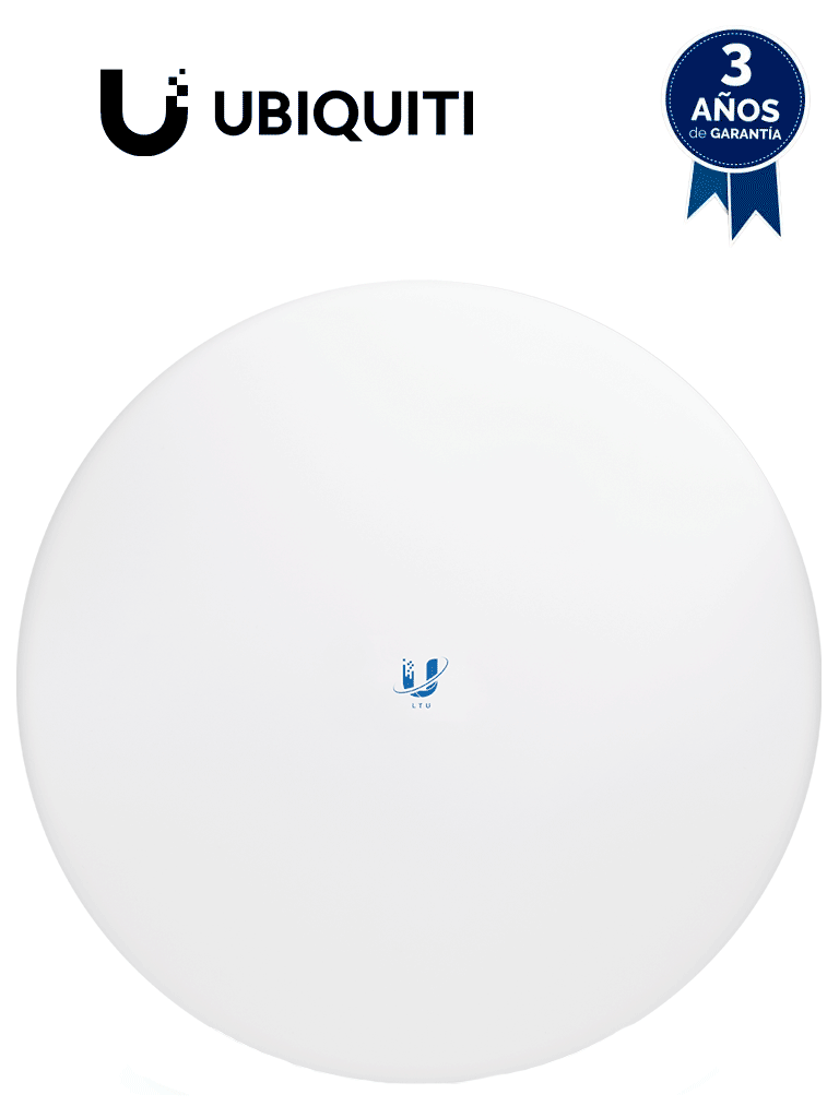 UBIQUITI LTU-PRO Cliente PtMP LTU Pro de 5 GHz (4.8 - 6-2 GHz) con antena integrada de 24dBi y compatible con LTU-ROCKET