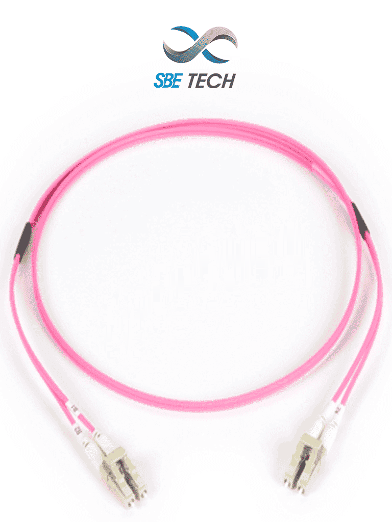 SBE TECH SBE-JUMLC-LC-1M50 -  Jumper LC-LC, MM 50/125µm OM4, dúplex, 2mm, 1 metro, con conectores UPC