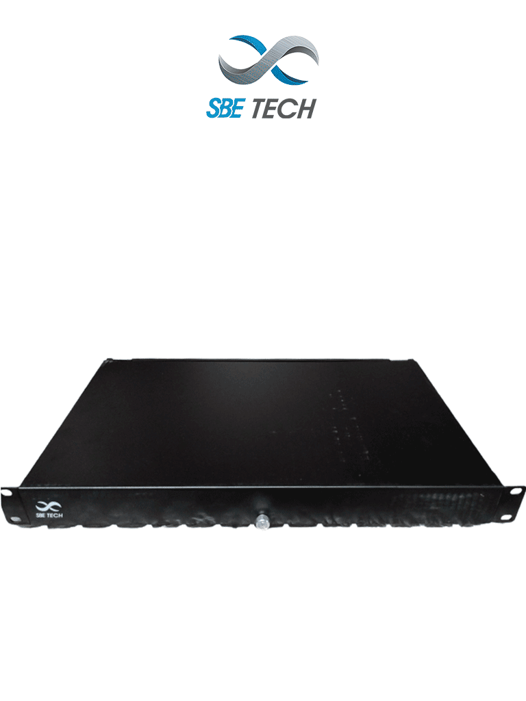 SBE TECH SBE-DFO12 - Distribuidor de Fibra Óptica recibe hasta 2 placas con 6 acopladores, 1UR.