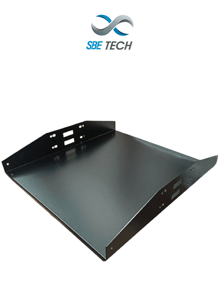 SBE TECH SBE-CDL1P1918 -  Charola Doble para rack con medidas de 19" (48.26 cm) de ancho x 18"  (45.72 cm) de largo, y soporta hasta 34 kg 2 UR