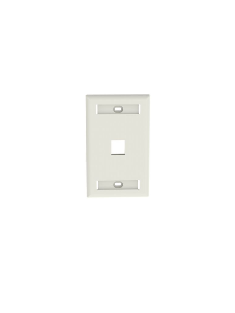 PANDUIT NK1FWHY - Faceplate de pared / 1 puerto / Color Blanco /La placa frontal NetKey™ es compatible con un módulo Keystone