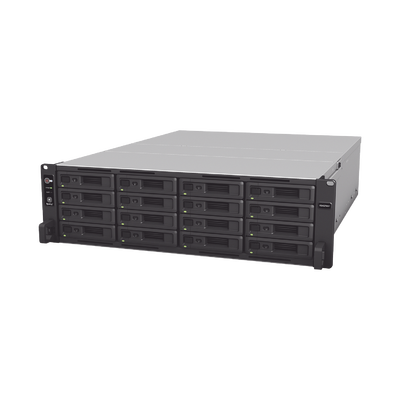 Servidor NAS para Rack (3 U) de 16 Bahías (Expandible a 40 Bahías) / Hasta 720 TB / 16GB RAM / Servicio Nube Gratis (P2P) / Administración Remota y Respaldo Programado