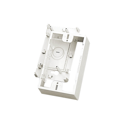 Caja de Montaje Superficial, Para Placas de Pared (Face Plates), Color Blanco