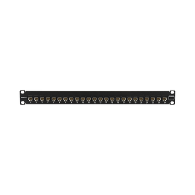 Patch Panel UltraMAX. UTP, Precargado con Jacks Cat6, 24 Puertos, Plano, 1U