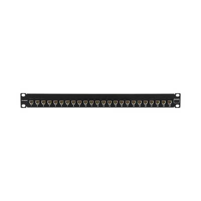 Patch Panel UltraMAX. UTP, Precargado con Jacks Cat6A, 24 Puertos, Plano, 1U