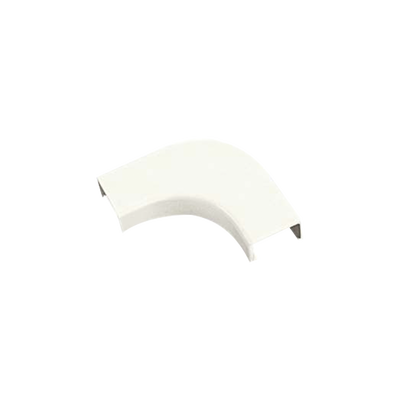 Curva de radio controlado, para uso con canaleta LD3, material ABS, Color Blanco Mate