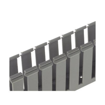 Canaleta Ranurada 3X3IN 6FT COLOR GRIS