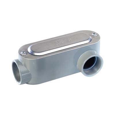 Caja Oval Roscada tipo LL de 1/2" (12.7 mm) / Incluye tapa y tornillos.