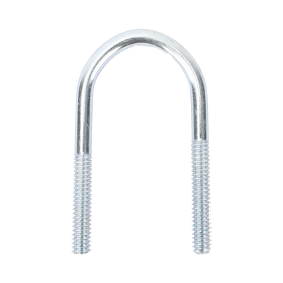 Abrazadera tipo U de 2 ", con acabado Electro Zinc, no incluye tuercas y arandelas