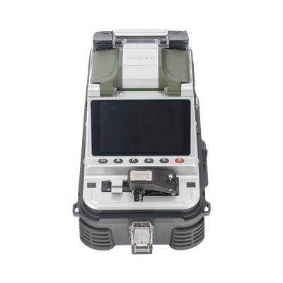 Fusionadora de Fibra Óptica MultiModo y MonoModo / 6 motores / Alineación por Núcleo / OPM + VFL / Cleaver Eléctrico de un Solo Paso