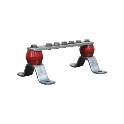 Barra de Unión de Aluminio de 5 Contactos 1-1/2" x 8" x 1/4" (38.1 x 203.2 x 6.35 mm)