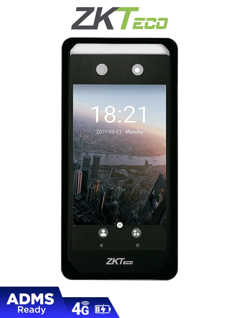 ZKTECO Horus-E1 - Control de Asistencia Visible Light portátil  con Autenticación Facial (6000 Rostros), Registro de 100,000 Eventos, Batería de Respaldo, Conectividad Wifi y Chip 4G