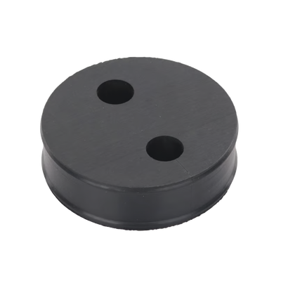 Inserto de Caucho de 4" Con Dos Orificios para Cable de 1/2 in