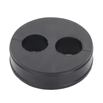 Inserto de Caucho de 4" Con Dos Orificios para Cable de 7/8 in