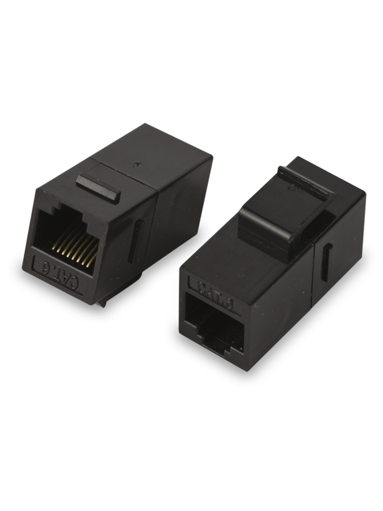 SAXXON M226 - Cople RJ45 / RJ45 Hembra a RJ45 hembra / CAT 6 / Color negro
