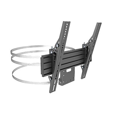 MONTAJE PARA PANTALLAS DE 32 A 65 PULGADAS EN COLUMNA| VESA 100 X 100 HASTA 400 X 400 | COLOR NEGRO| CAP. MAX 35KG