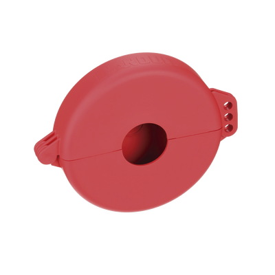 Dispositivo de Bloqueo LOTO para Válvulas de Compuerta, Para Diámetros de 3 a 6.5", Color Rojo