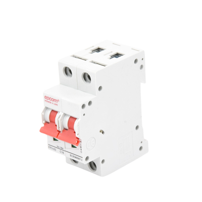 Protección Térmica/ Interruptor 2P, 16A,  Corriente Directa  800 Vcc para Aplicación Fotovoltaica Montaje Riel DIN