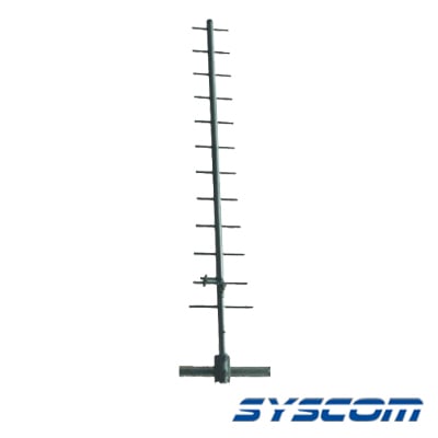 Antena Base UHF, Direccional de 12 elementos, Rango de Frecuencia 440 - 470 MHz, ganancia de 12 dB