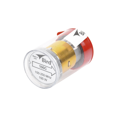 Elemento de 100 Watt en Línea 7/8" para Wattmetro BIRD 43 en Rango de Frecuencia de 100 a 250 MHz.