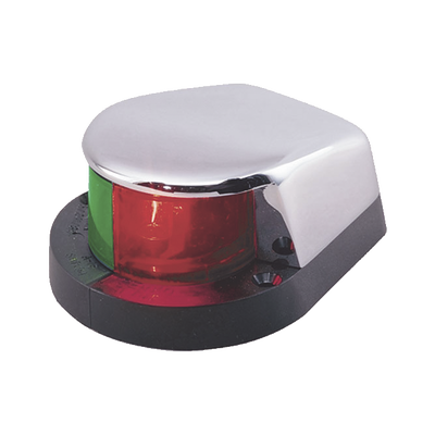 Luz Bi-Color con Carcasa Cromada para Embarcaciones a Motor Menores de 12 Metros