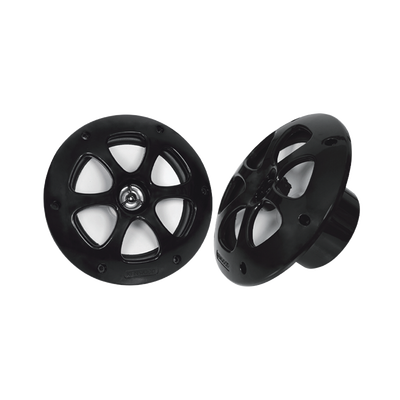 Par de altavoces fabricado en grado marinos en color negro de 6.5"  de 100 W de entrada máxima
