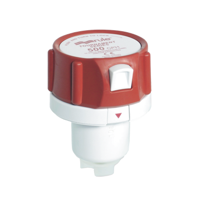 Bomba de reemplazo para serie Tournament de 500 galones por hora, a 12 Volts de corriente directa.