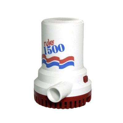 Bomba sumergible de achique de 1500 galones por hora a 24 Volts de corriente directa.