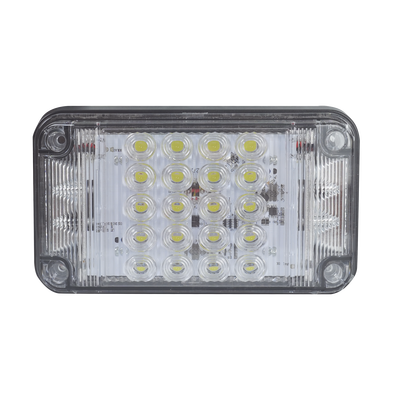 Luz de Advertencia de 7X4", Color Claro, Con Luces de Trabajo, Ideal para Ambulancias