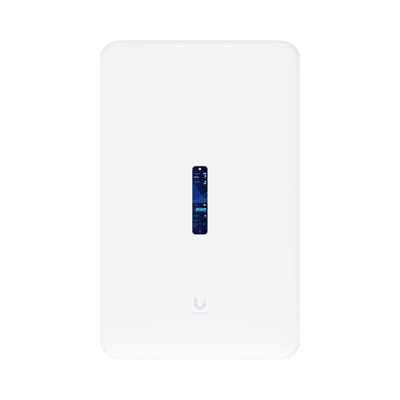 UniFi Dream Wall Machine, TODO en uno: Cloud Gateway: Administre todas las aplicaciones UniFi / Switch 17 puertos GbE POE/ WiFi 6 Mu-MIMO 4x4 / almacenamiento interno 128 GB SSD (expandible con bahia)