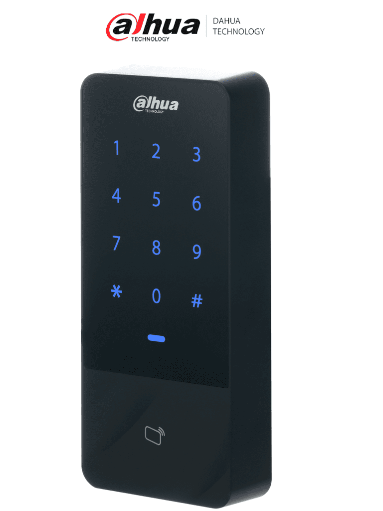 DAHUA DHI-ASI1201E-D-V1 Control de Acceso Independiente con teclado touch y tarjetas ID / 30,000 Usuarios / 60,000 Registros  / TCP / IP /  Soporta lectora esclavo Wiegand y RS-485 / Uso Exterior IP66/ Salida de voltaje 12v 1A / DSS Pro