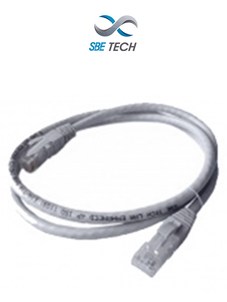 SBE TECH SBE PCC6U3.0MGY - Patch cord Cat. 6 con bota inyectada, color gris, de 3 metros
