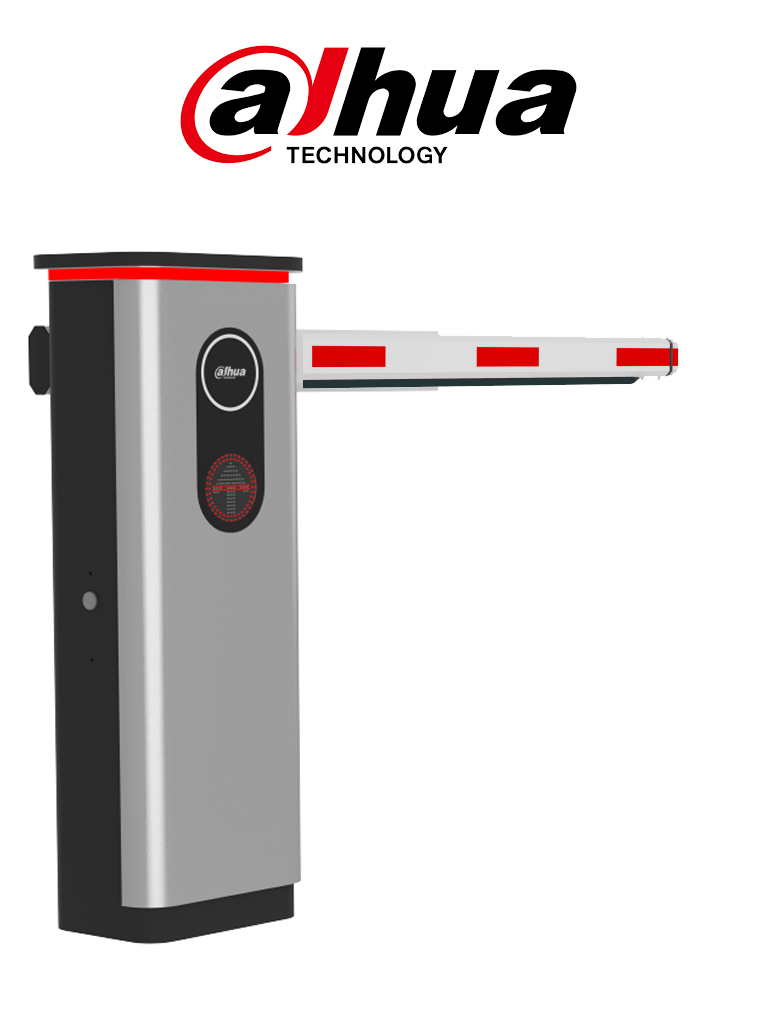 DAHUA DHI-IPMECD-2062KIT -Barrera Vehicular LED de 4 Mts/Doble Dirección/ Velocidad de 1.4 a 6 Seg/Control remoto hasta 50m / 6 millones de ciclos / Sin resorte / 1500 RPM / Motor CC sin escobillas /INCLUYE BRAZO IPMECD-0262-M40-LED/