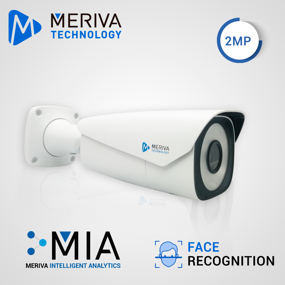 CAMARA IP BULLET MERIVA TECHNOLOGY MAFR-200 / 2MP / H.265+ / LENTE MOTORIZADO 7 - 22MM / 10M LED / IP67 / METALICA / 12 VCD / POE / SOPORTA MICRO SD HASTA 256 GB (NO INCLUIDA) / 1 ENTRADA + 1 SALIDA DE AUDIO / 1 ENTRADA + 1 SALIDA DE ALARMA / MIA 2.0 / ONVIF