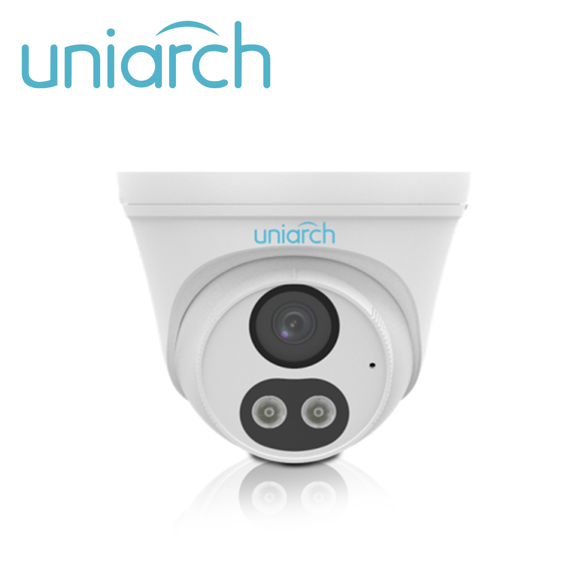 CAMARA IP TURRET UNIARCH IPC-T132-AF28-DL-ECO / 2MP / LENTE 2.8MM / DNR / IR30M / DUAL-LIGHT / MICROFONO-INTEGRADO / HUMAN-BODY-DETECTION 2.0 / POE-AF ONVIF / 3-AXIS / IP67 / GRAFENO+PLASTICO / ULTRA265 /